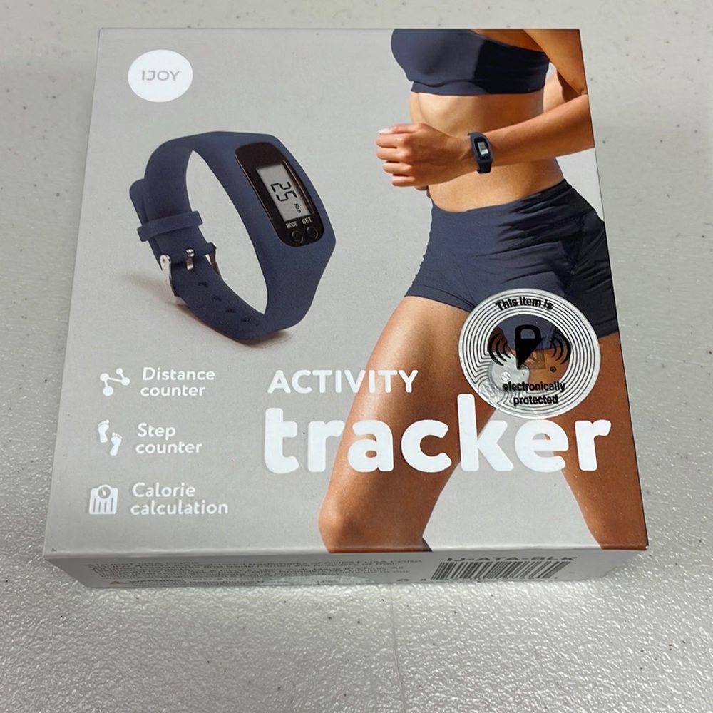 IJOY Activity Tracker Black Distance Counter Step Counter Calories